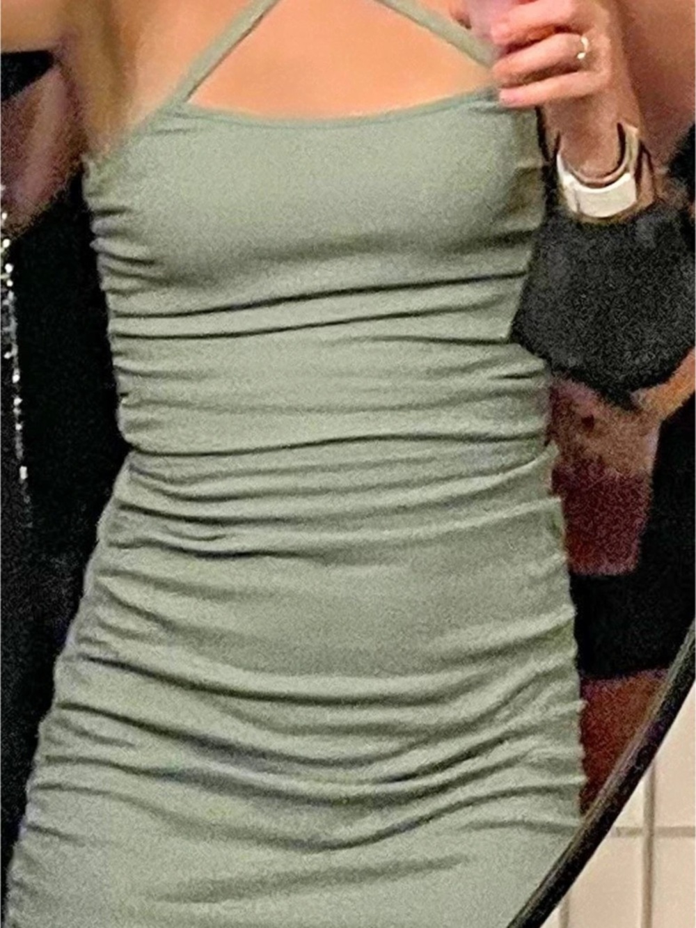 Cocktail dress in mint green